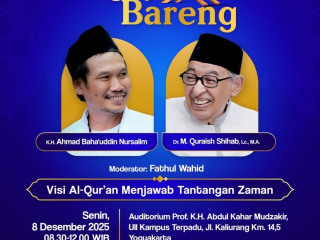 “Ngaji Bareng” bersama Dr. M. Quraish Shihab dan K.H. Ahmad Baha’uddin Nursalim.